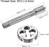 uxcell M12 x 0.5mm Metric Tap and Die Set, Machine Thread Screw Tap with Round Threading Die, Tap & Die Kit for Nut Screw Bolt Thread Repair