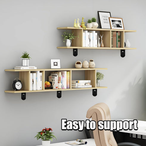 JAKOUE 12 2''x1''x0.5'' Pcs Small L Brackets for Wood, Black Metal Corner Braces, Adjustable Right Angle Shelf