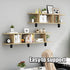 JAKOUE 12 2''x1''x0.5'' Pcs Small L Brackets for Wood, Black Metal Corner Braces, Adjustable Right Angle Shelf