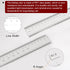 Film Flexible Ruler 60cm, 0.1mm Scale with R Angle & Width Lines, PET Plastic Folding Straight Ruler Measuring Tool