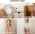 E26 CRI90 Bulb AUGE LIGHT Gold Wall Light, Brushed Bathroom Vanity Light with Clear Glass Shade, Bathroom Sconces
