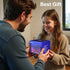 Heepulor 4Inchs) Infinity Mirror Hyper Cube Table Lamp, Desk Art Night Light, Color-Changing Music-Sync APP-Controlled