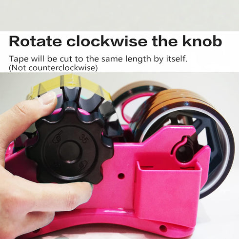 Heat Tape Dispenser Sublimation, Multiple Roll Cut for 1" and 3" Core, Semi-Automatic with Compartment Slots