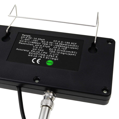 Digital Combo pH & Temperature Meter, Aquarium Thermometer with Automatic Calibration for Fish Tank & Hydroponics