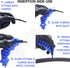 2-in-One Hole Punch & Fitting Insertion Tool for 1/4" Inch Drip Irrigation Tubing - Easier Fitting & Emitter Insertion
