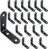 Cionyce 20 2 2 Inch 90 Pcs L Bracket Right Angle Corner Brace, Stainless Steel x DegreeBracket with Screws for Shelves