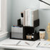 Furinno Hermite Wooden Desktop Bookshelf Storage Organizer for Home and Office Supplies, Espresso Finish