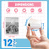 Atnadov 12 (6 colored+6 Mini Thermal Printer Sticker Paper, Rolls Colored Thermal Sticker Paper Kids Instant Camera