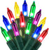 Watereem 3 Pack Multicolor Christmas String Lights, 100 Count Each, Incandescent Mini Christmas
