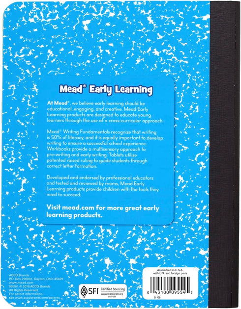 Mead Primary Journal, Half Page Ruled, Grades K-2, 7-1/2" x 9-3/4", 100 Sheets, 12 Pack
