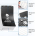 Waterproof Notebook, 3 x 5 Pocket Notepad, Mini Spiral Notepad, 100 Lined Pages, Weatherproof for Outdoor Use, 3 Pack