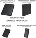Samsill Professional Padfolio, Faux-Leather Mini Portfolio with 5 x 8 Writing Pad, Black