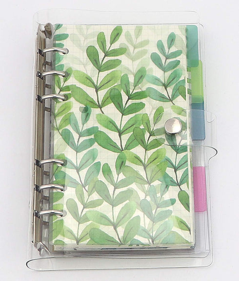 Plastic Binder Index Dividers, 6-Tab, Assorted Designs for Standard A6 Size 6-Ring Planners