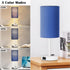 ZJOJO Table Lamp for Bedroom Set of 2, Bedside Small Lamps with 3 Way Dimmable Rocker Switch, Nightstand Desk Lamp