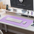 Boutilon (S-Purple,24"x 14") Leather Desk Pad Protector,Non-Slip Mouse Pad,Laptop Desk Pad,Office Mouse Mat,Waterproof
