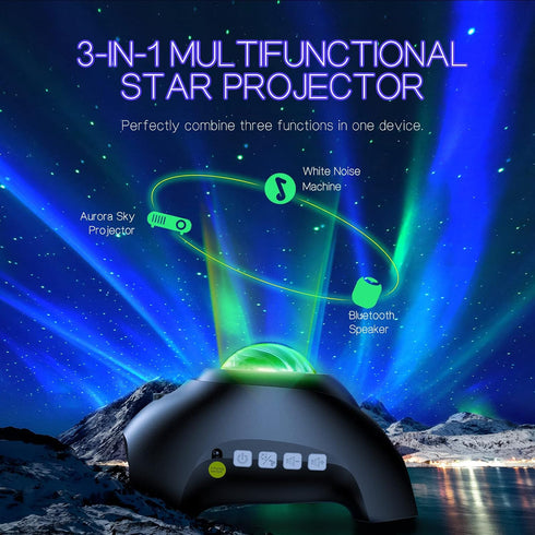 33 Northern Galaxy Light Aurora Projector with Light Effects, LED Star Projector for Bedroom Nebula Lamp, Remote