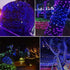 Solar String Lights 2PACK, 33ft 100 LED Blue Copper Wire Fairy Lights, Waterproof for Indoor/Outdoor Use