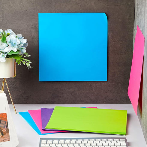 Harloon Big Sticky Notes 11 x 11 Inch Jumbo Memo Post Stickies, 40 Sheets/Pad for Office & School (Dark Color Series)