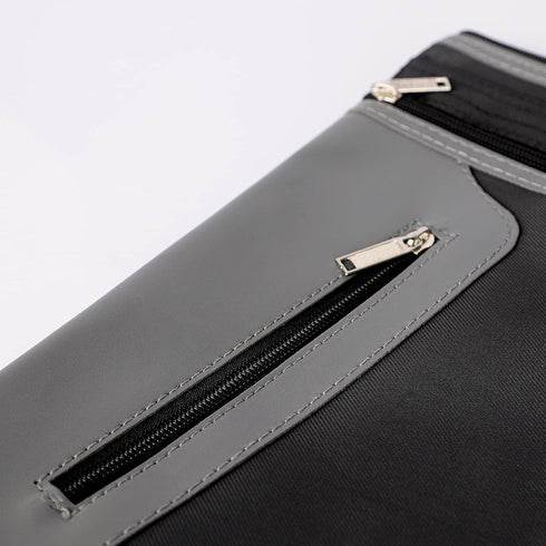 Portable Business Briefcase Zippered Bag, Waterproof A4 File Folder Bag, Carrying Case Handbag File Storage Organizer