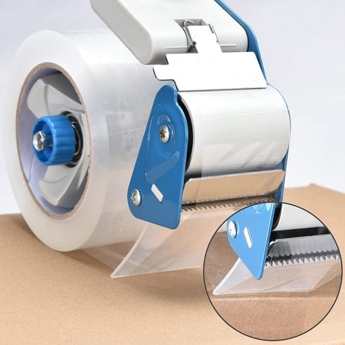 Packing Tape Dispenser Gun, Pacific Mailer 3 Inch Tape Gun with 3 Inch Carton Packing Tape, Lightweight