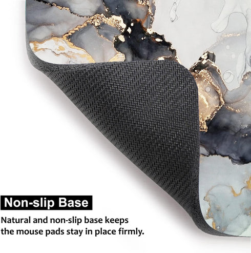 Audimi Small Mouse Pad 6 x 8 Inch - Thick Mini Mouse Pad for Laptop Wireless Mouse, Portable & Washable (Grey Marble)