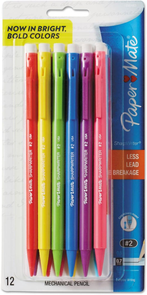 Paper Mate Glass Black Cushion Point Pen, 1 Dozen