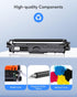 TN221 TN225 High Yield Toner Cartridge Replacement for Brother TN-221 TN-225, Compatible with MFC-9130CW, 4 Pack