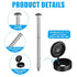 Shknldzsm 3 Inch (80) Shutter Screws and Caps Hinged Screw Covers with Plastic Black Caps Snap Covers Flip Tops