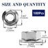SG TZH 5/16-18 100Pcs 304 18-8, Serrated Flange Hex Lock Nuts Stainless Steel Full Thread, Hex Drive, Bright Finish by
