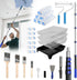 Paint Roller Kit with 4.4FT Telescoping Extension Pole, 27 PCS Paint Brushes