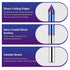 60 1/4" Degree V Groove Router Bit Shank, Sturdy Durable Chamfer Solid Carbide Bit with Nano Blue Coated for CNC