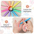 6 Pack PATIKIL Fluorescent Yellow Highlighters, Gel High Lighters No Bleeds Highliters Pens Wax Crayon Neon Clear View