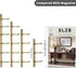 WINCASE Brass Towel Hook Rack - Brushed Brass Wall Hook Rack with 4 Hooks, Antique Brass Rustic Wall Mounted