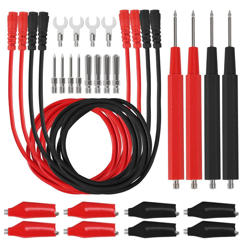 DIANN 2 Sets 16 in 1 Multimeter Test Leads Kit, Digital Probes & Leads Set with Alligator Clips for Electrical