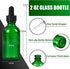 24 Pcs 2oz Green Glass Dropper Bottles, Leakproof Tincture Bottles with Dropper for All Kinds of Liquids