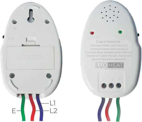 LuxHeat Radiant Floor Heat Installation Cable Monitor with Instant Alarm for Electric Underfloor Heating