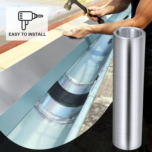 1 0.2 mm (20" 10') Therwen Roll Aluminum Flashing Roll Metal Aluminum Roof Panels Thickness Roof Flashing Strip