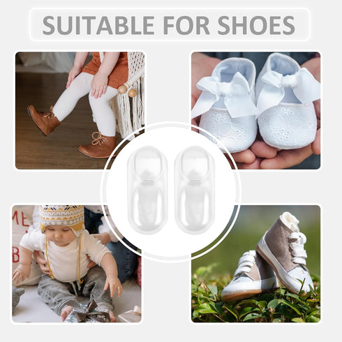 10Pcs EXCEART Clear Plastic Baby Feet Display Model Children Baby Shoe Rack Baby feet Model Plastic Shoe Rack Holder