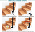 PAUANI Poles(M,35cm) Metal Wall Mount Stair Railing, U/M-Shaped Non-Slip Stair Handrail, Elderly Children's Safety