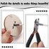 50 Pcs Sanding Sticks, Double End Matchsticks for Fine Detailing Polishing with Storage Box for Woodworking
