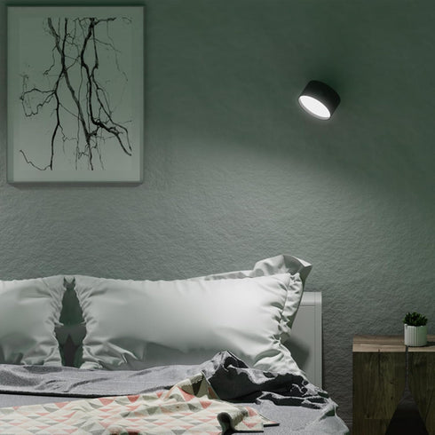 3 360 LED Reading Lights, Rechargeable USB Wall Mounted Sconces Color Temperatures, Rotate Magnetic Ball LED Wall