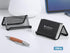 MaxGear Mesh Business Card Holder for Desk, Black Metal Stand with 50 Cards, 2 Pack