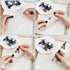 SUNNYCLUE DIY 12 Sets Beadable Pen Kit with Black White Acrylic Beads, Rhinestone Bubblegum Beads