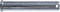 Hillman 44338 3/8 x 3-Inch Single Hole Clevis Pin, 4-Pack