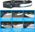 COSOOS LED Headlamp Rechargeable, Bright 1000 Lumen Headlight, Sensor Mode, Lightweight for Camping, Hiking