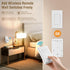 100ft Pre-Programmed, SURAIELEC Wireless Wall Switch Remote Control Outlet, No Wiring Needed, RF Range, Expandable