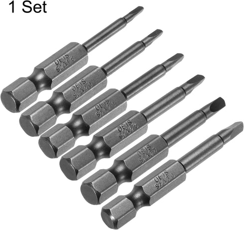 6pcs TA1.8-TA3 Triangle Screwdriver Bit, 1/4" Hex Shank, 2" Length Magnetic Tri-angle Power Tool
