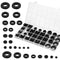 200pcs Rubber Grommet Kit, Hollow Firewall Grommet, 8 Sizes Wire Grommets Assortment