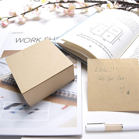 VANRA Note Cube, 4 x 4 Inch Memo Cube Refill, 400-Sheets/Cube, Blank Scratch Pads, Not Sticky, No Holder