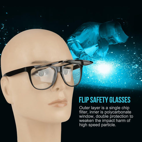 Flip-up Welding Goggles, Safety Protective Goggles for Welding, Soldering, Torching, Brazing